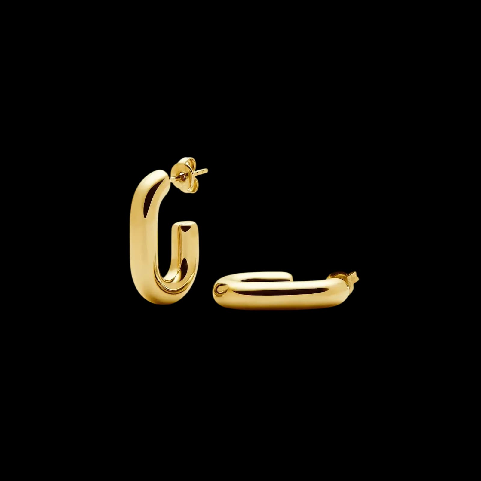 Missoma Chubby Oval Small Hoop Earrings